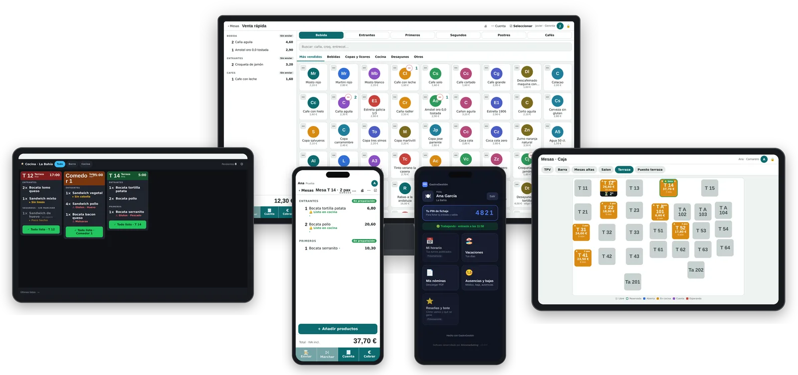 Portal del empleado y planificador de horarios en el móvil y el ordenador